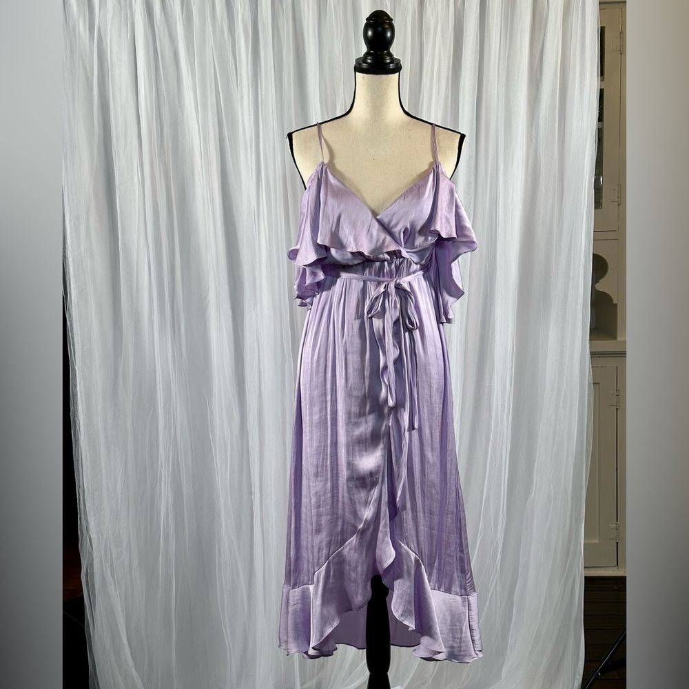 Lavender Wrap Dress